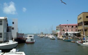 la mer en Belize city
