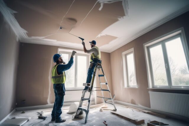 Plafond fissuré ou défraîchi : Comment réussir sa rénovation comme un pro