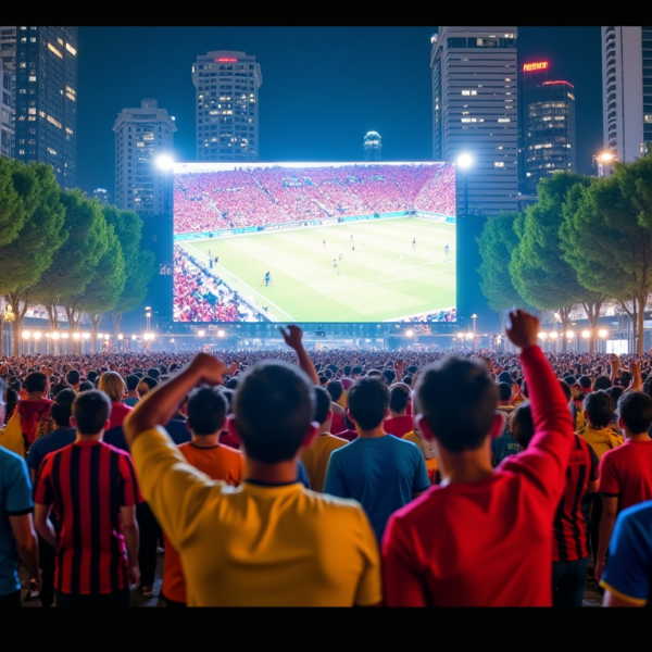 Les meilleurs écrans géants pour vibrer devant la coupe du monde de football dans votre ville