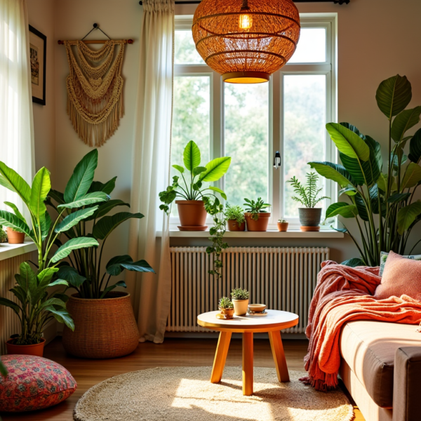 Abat-jour en rotin ou en fleur : découvrez le meilleur choix pour une déco bohème
